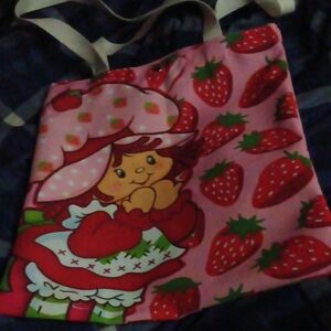 Strawberry Character Tote Bag